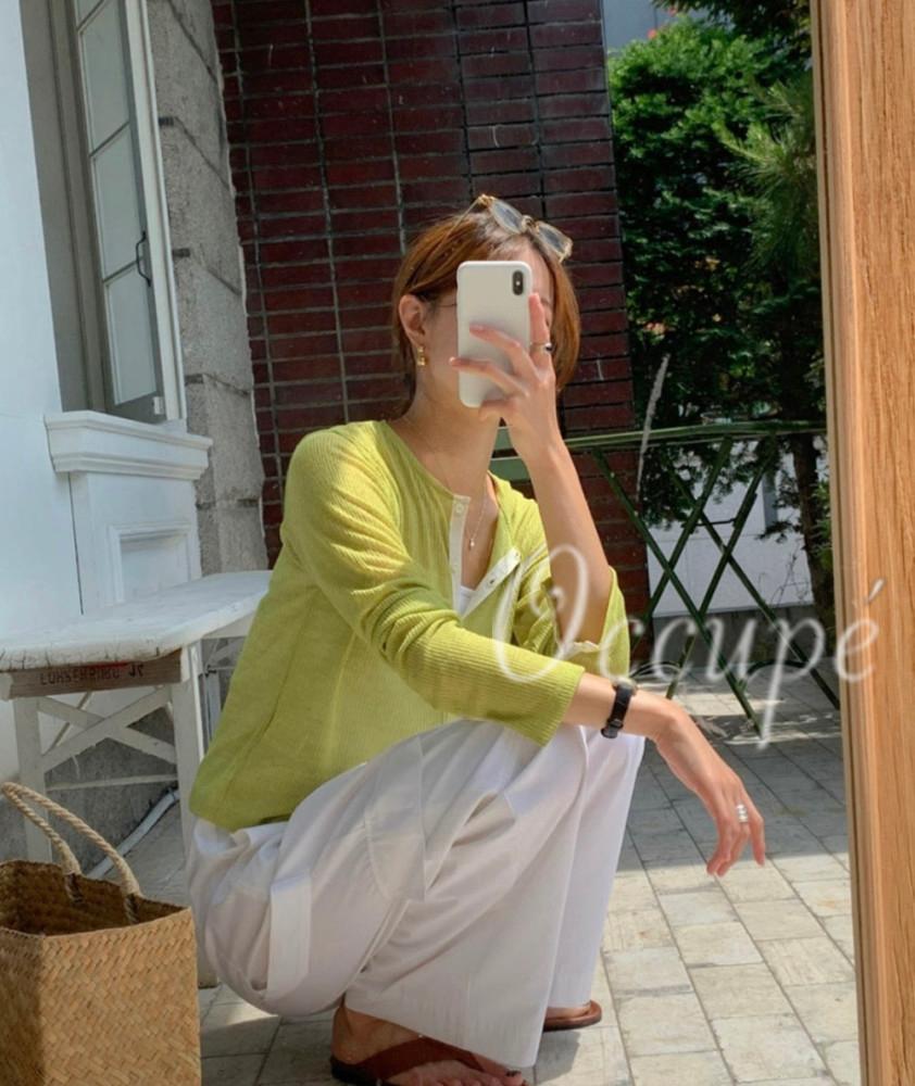 [당일발송]슬로우비 헤일로 가디건 (4col) slowb 여름가디건