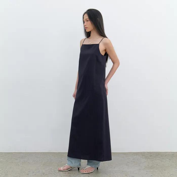 Square maxi camisole dress_2colors