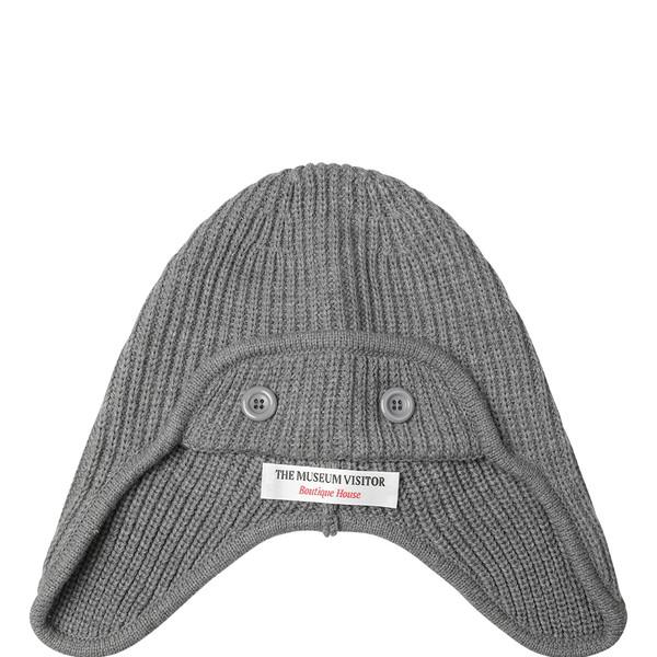 RIBBON KNIT BEANIE (GREY)