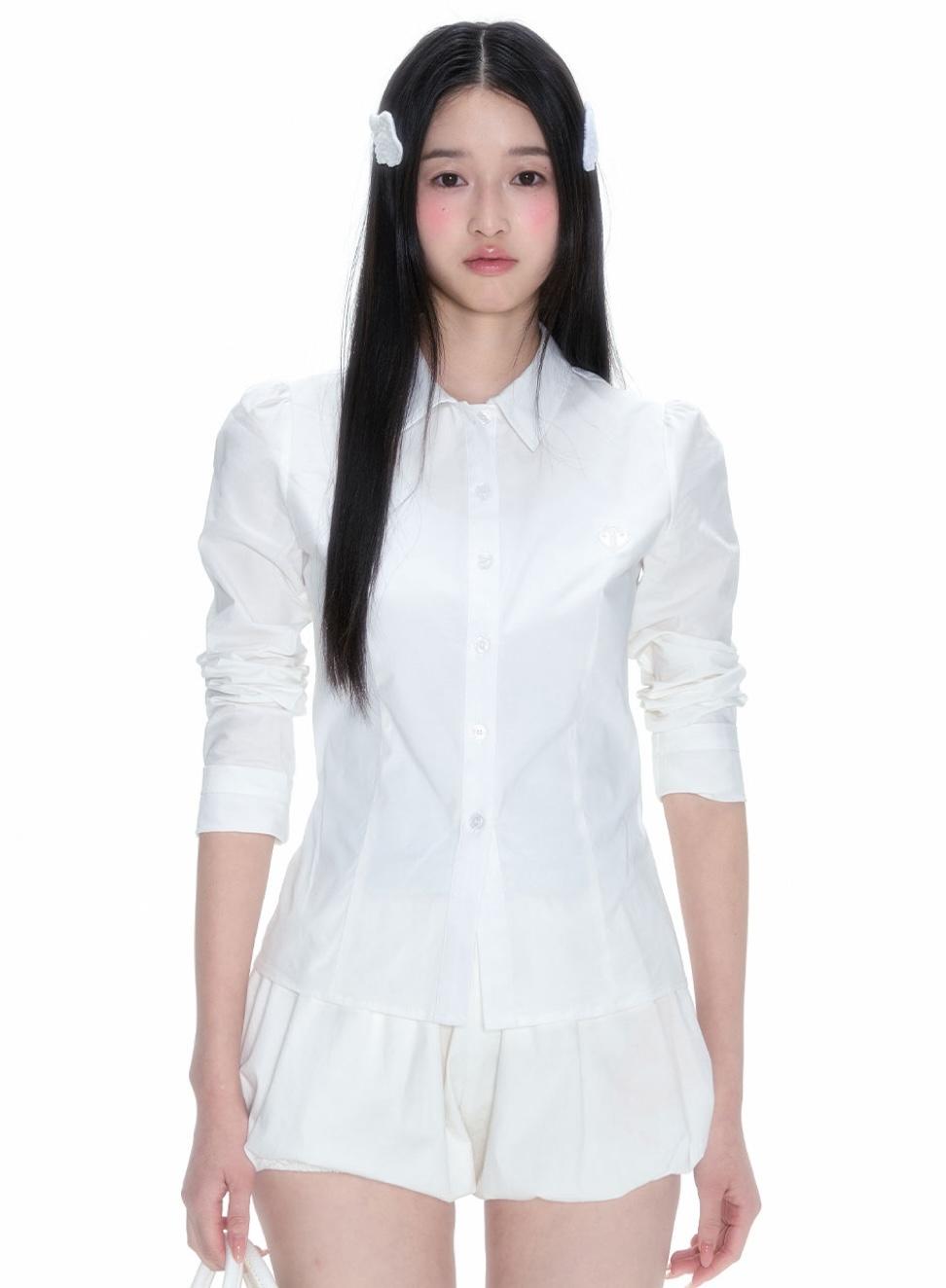 NECY STUDIO Logo Slim Shirt