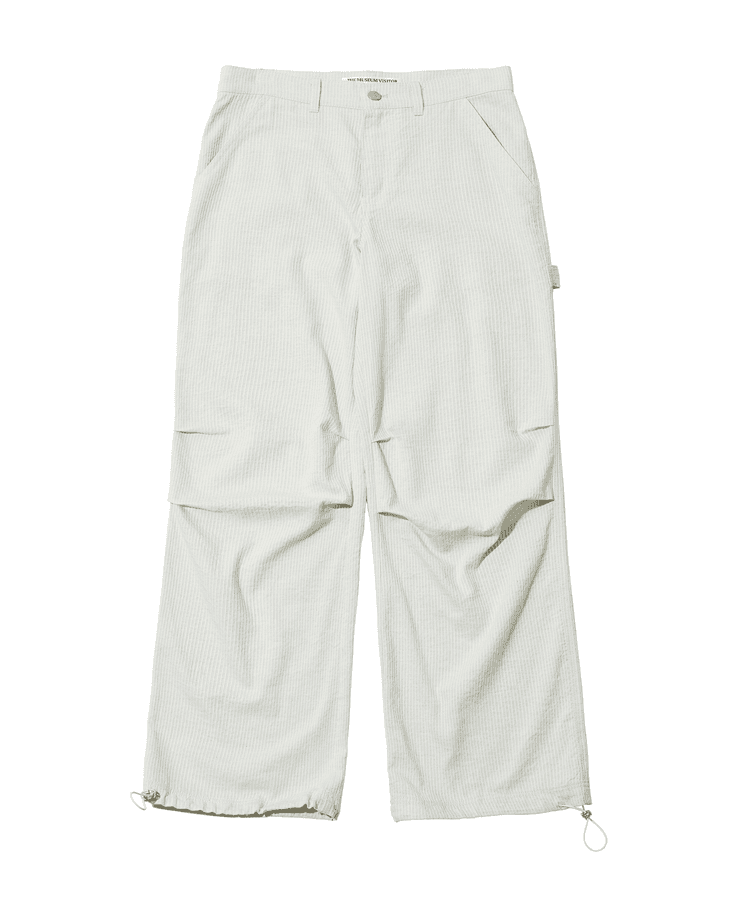 RABBIT EMBROIDERY STRIPE CARPENTER PANTS (MINT)