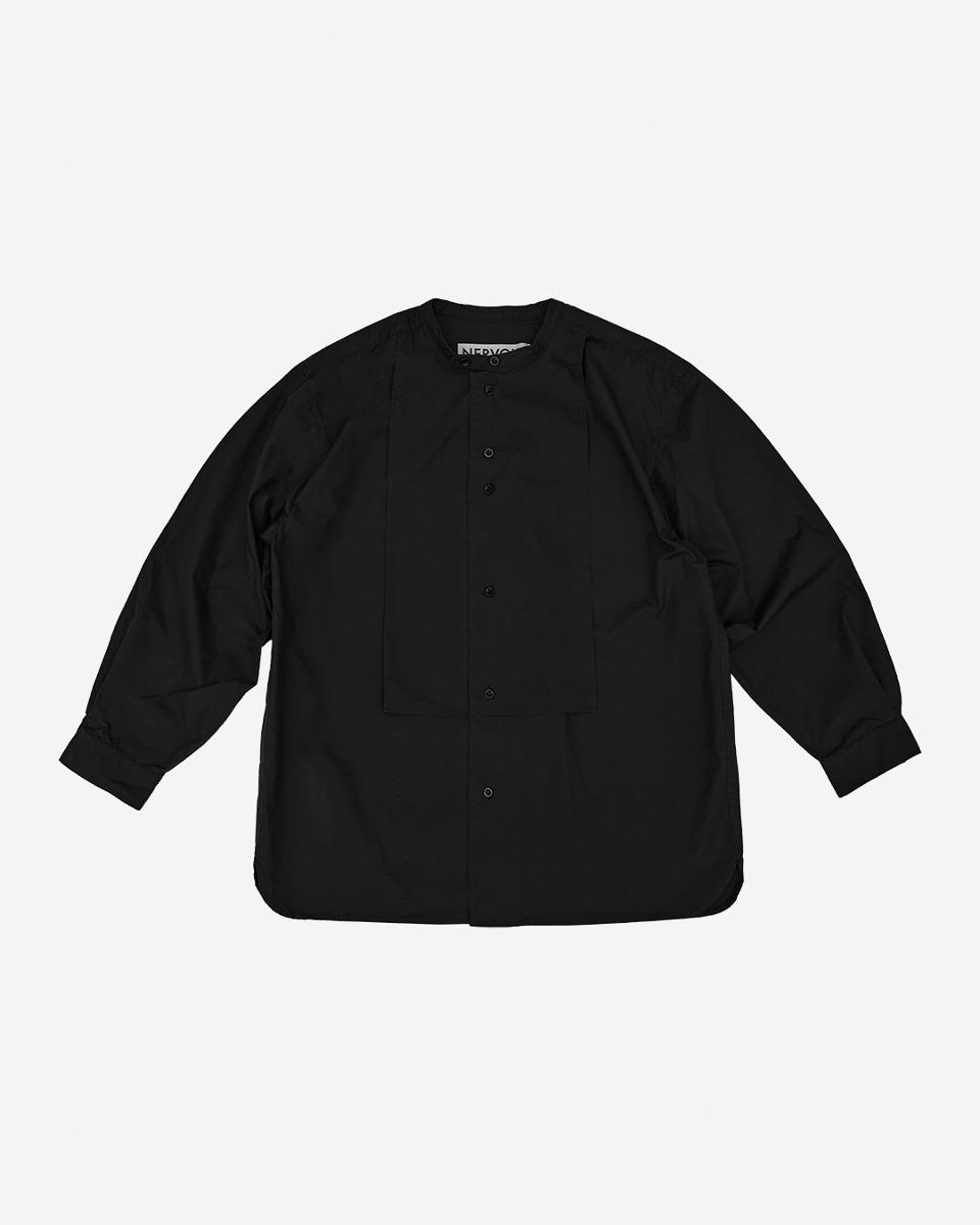 STAND COLLAR SHIRT _ black