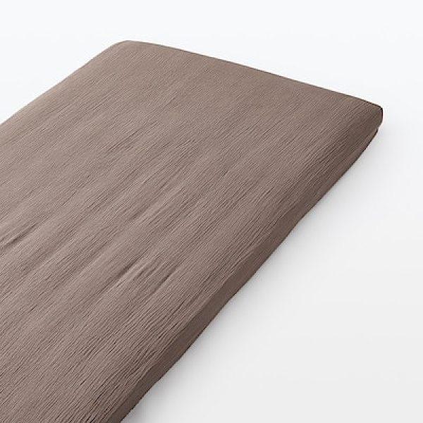 리오셀 코튼 이중가제 · 얇은타입 매트리스 커버(요이불커버 겸용) · 라이트브라운 · S