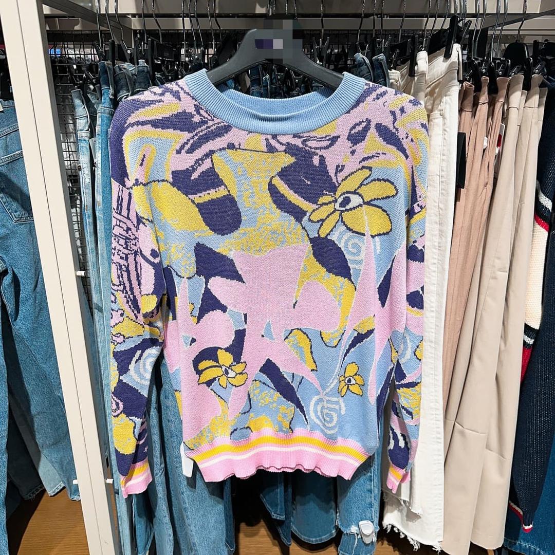 PAM 남녀공용 멀티컬러 코튼 니트 | 후루츠패밀리