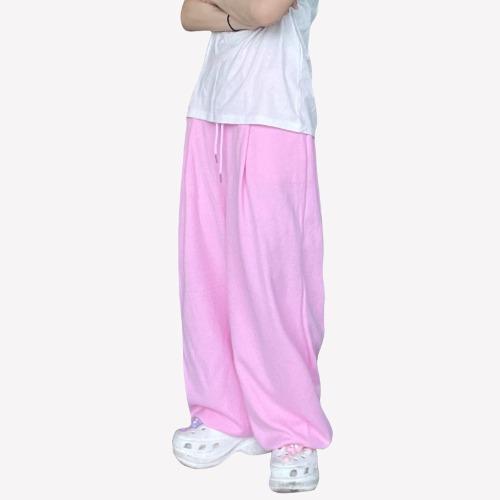 [MADE] 와이드 여름 핀턱 컬러 트레이닝 팬츠