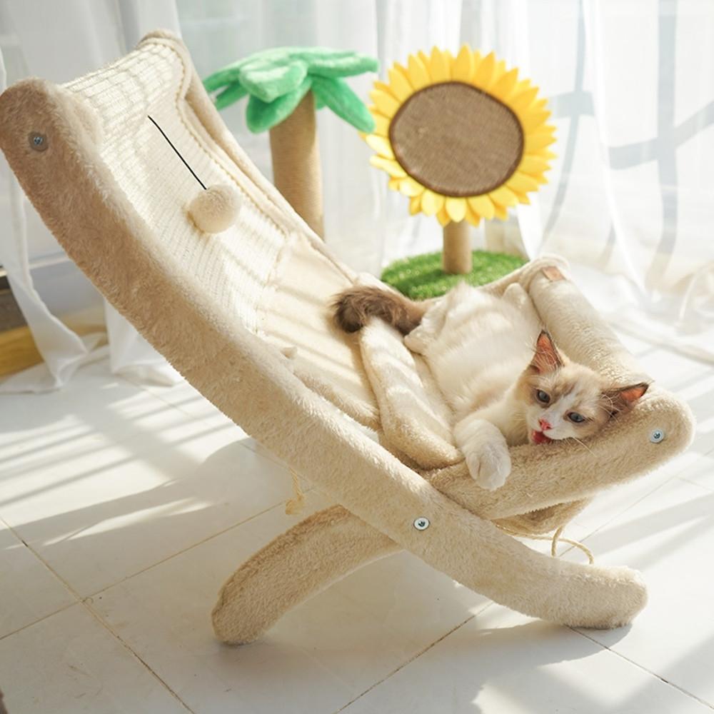 고양이 스크래쳐 의자 햇빛 일광욕 해먹 쇼파 사계절 고양이 침대 등반 프레임 diy
