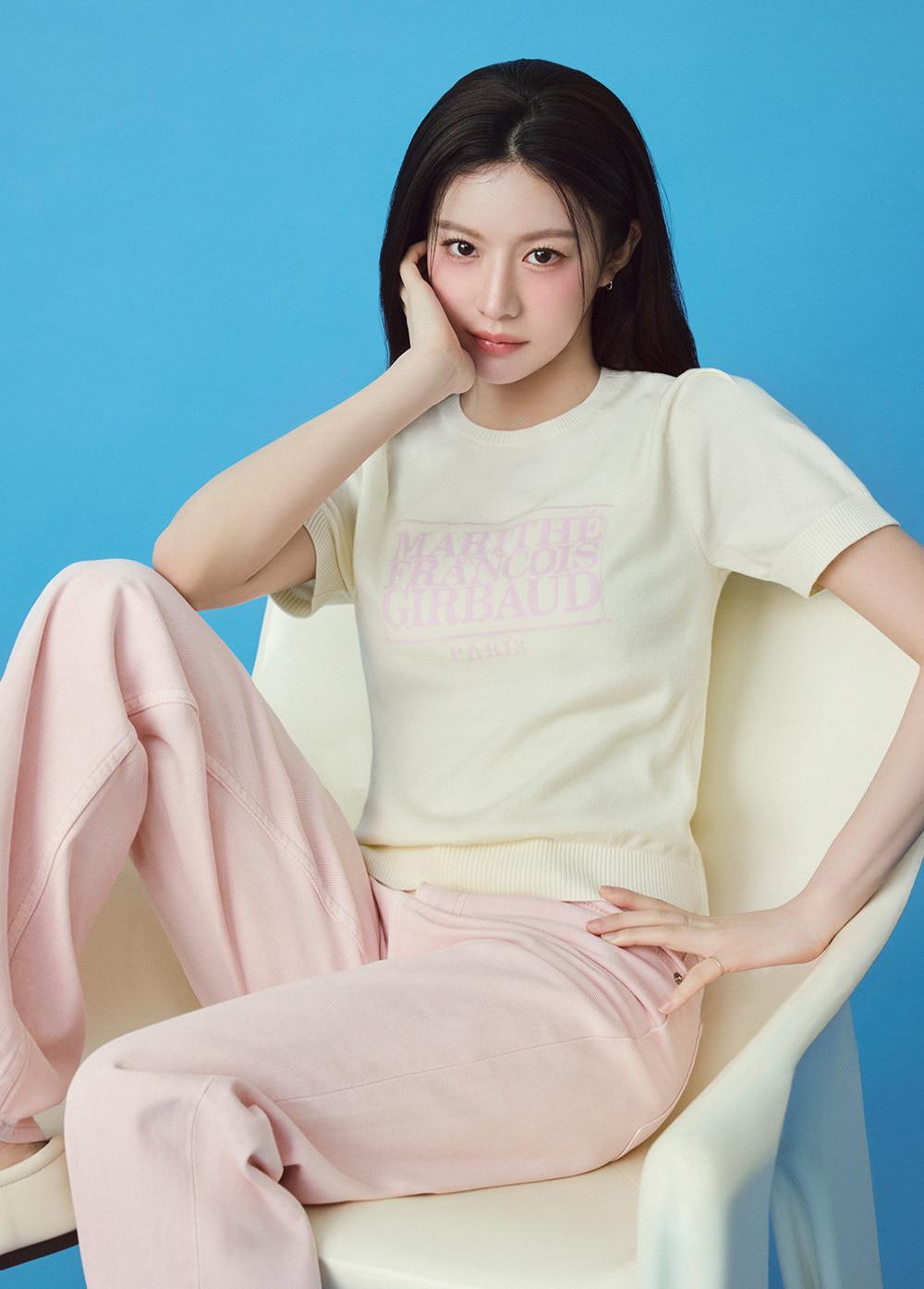 W COLORED DENIM PANTS light pink