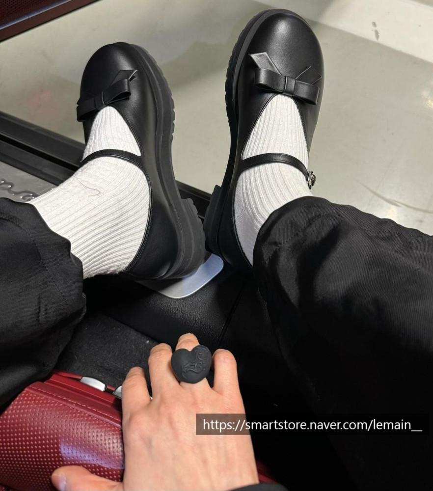 24SS helder 헬더 메리제인플렛폼 소가죽 수제화 : 르메인 lemain