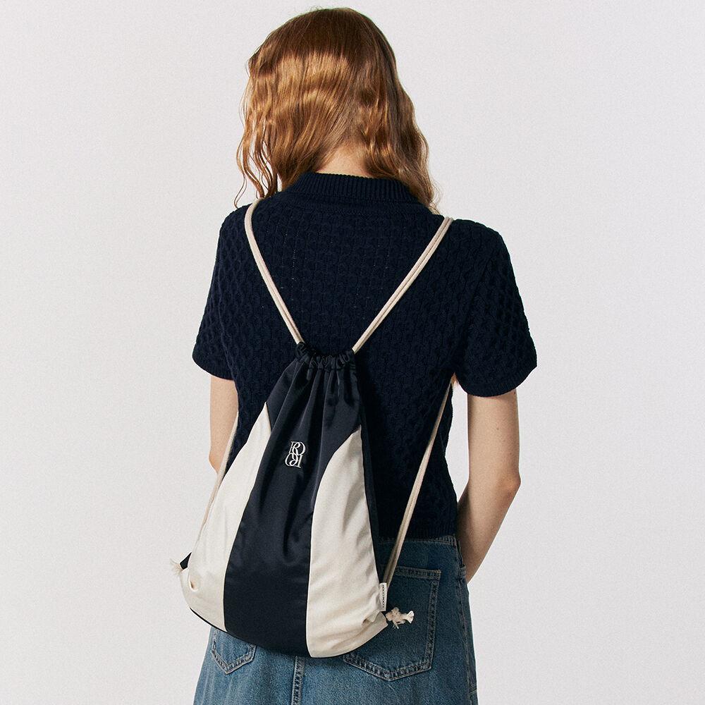 Classic Symbol Satin Gym Sack [NAVY]