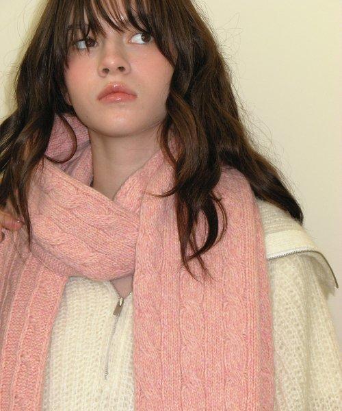pendant cable muffler - pink