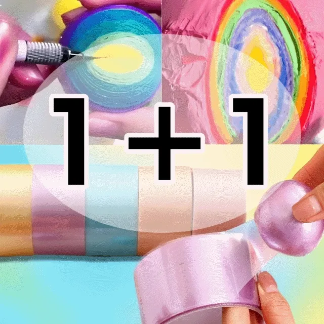 [🔥개당2400원]1+1 테이프공 테이프볼 펄컬러 찐득볼 끈끈이 만들기 4.8cm 6cm