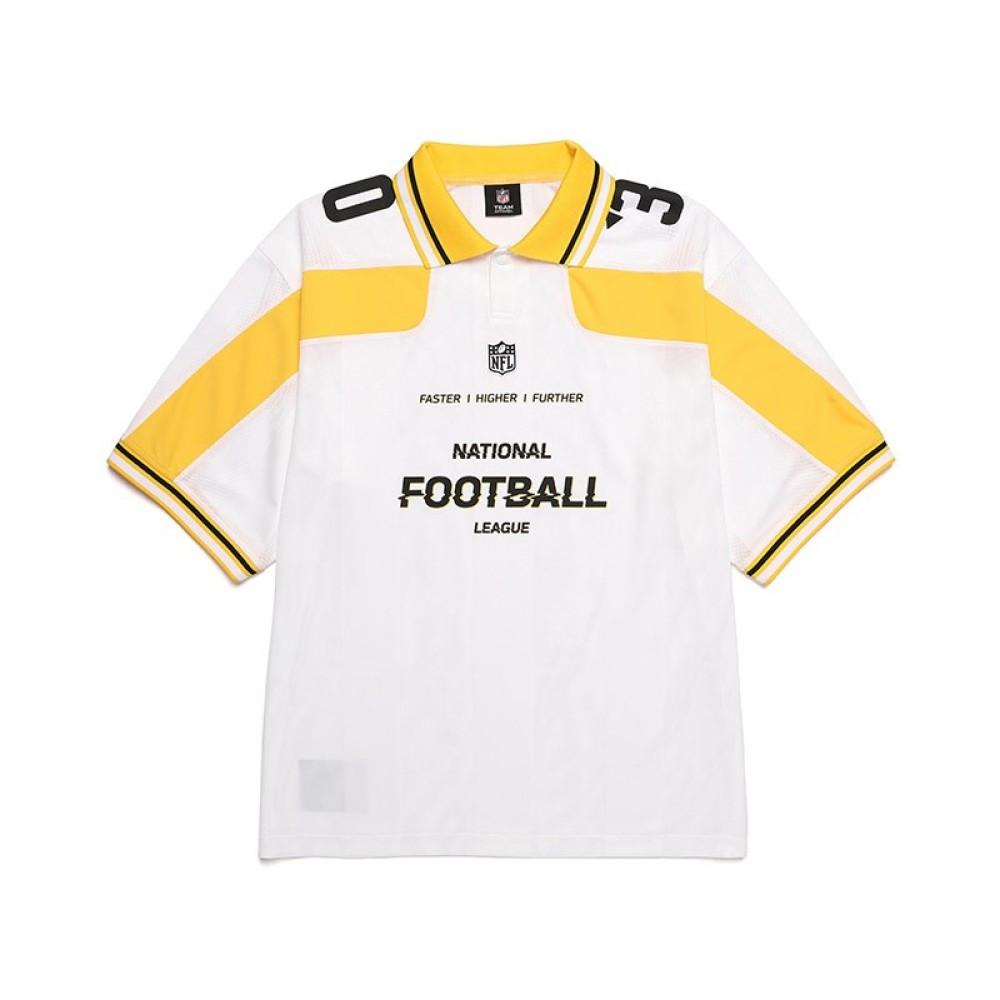 남여공용 숏슬리브 저지 티셔츠 F212MTS126_WH/엔에프엘