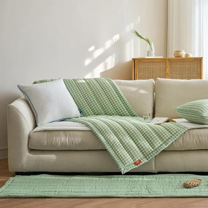 자연을 담은 바람 솔솔 뱀부 시어서커 쇼파패드 3인 4인