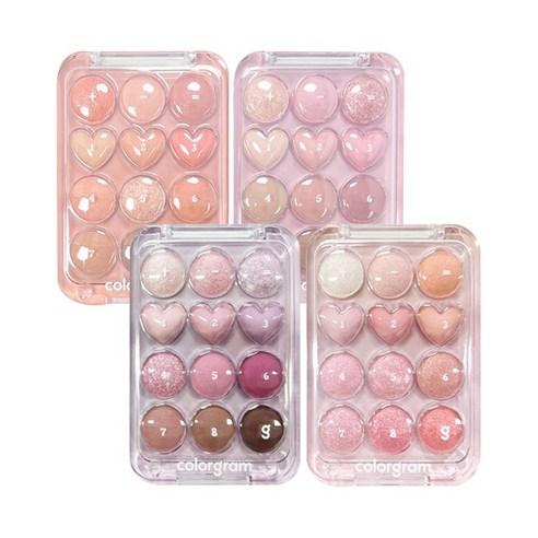 컬러그램 눈토리얼 아이 팔레트 9.9gNEW COLOR 입고, 02 핑크더하기모브..., 1개