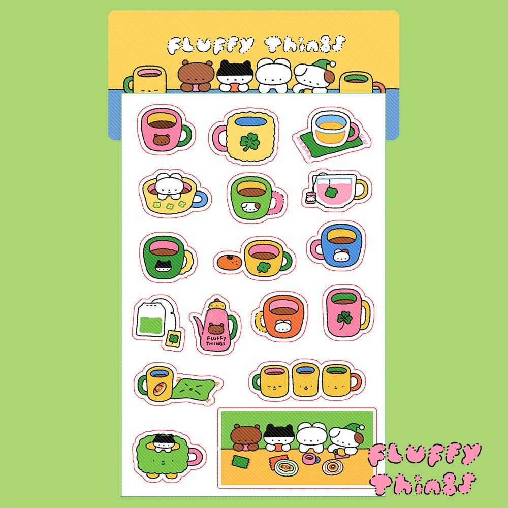 [플러피띵스] 따뜻한 머그가 무언갈 구한다 스티커