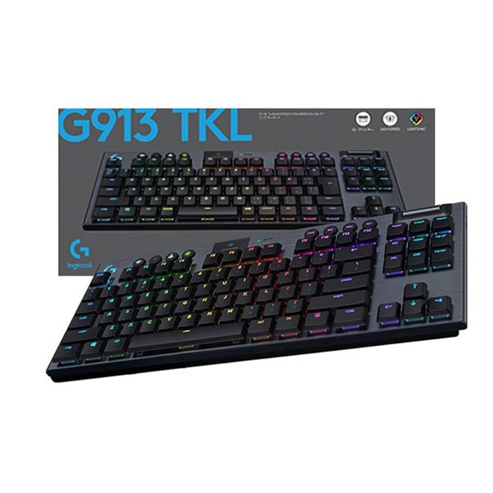 [로지텍코리아] 로지텍 G913 TKL 텐키리스 Clicky(클릭키) 무선 게이밍 키보드/전용 루프덮개 증정