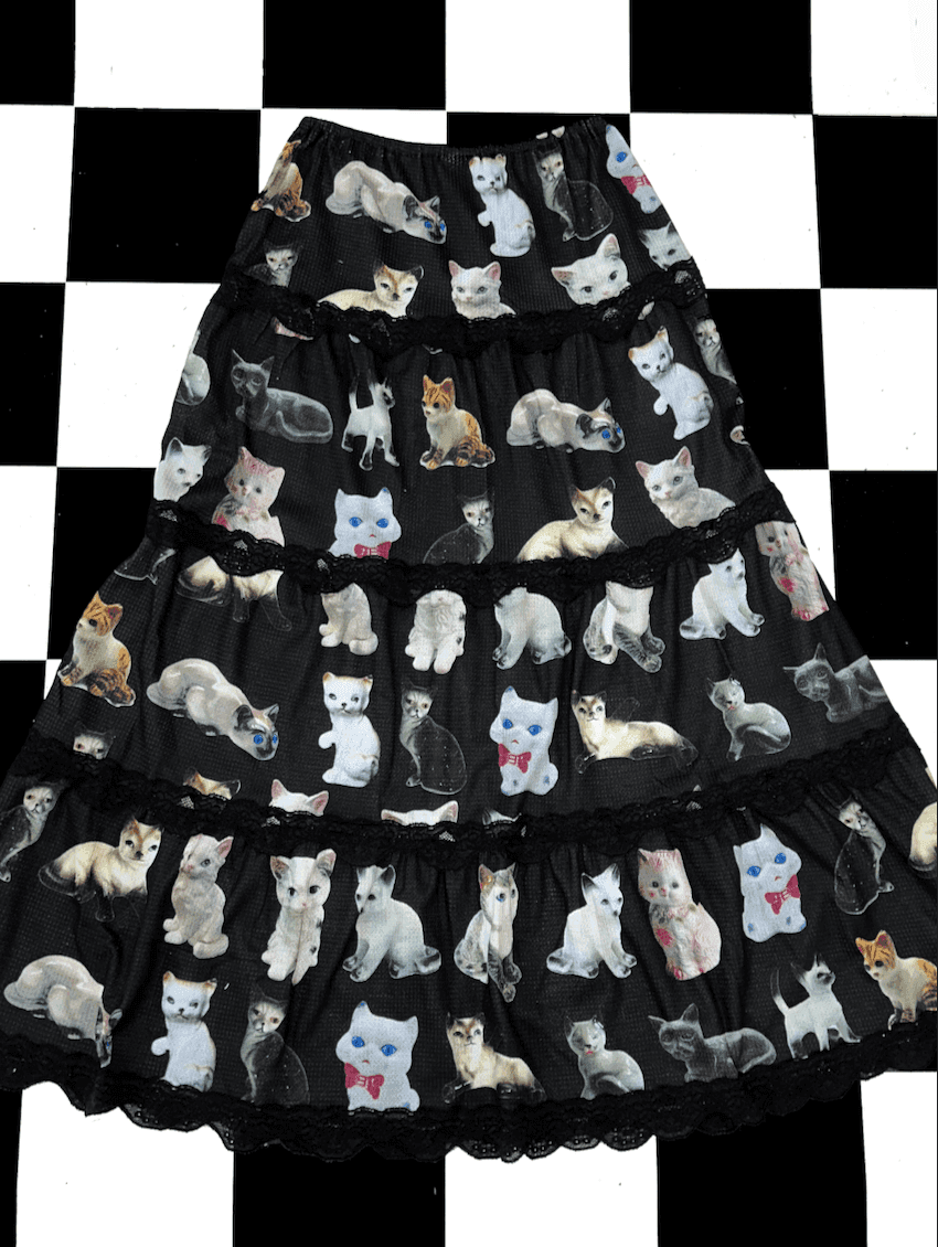 CERAMIC CAT LONG SKIRT