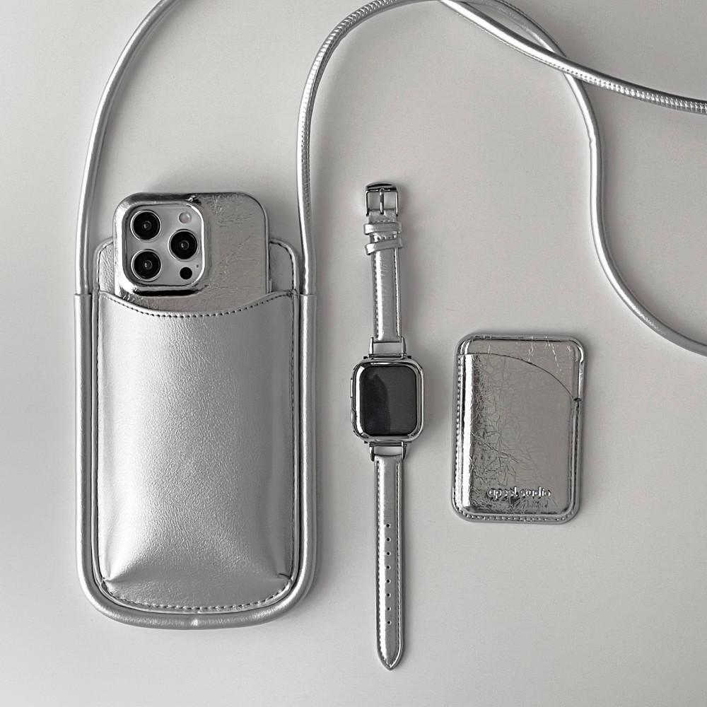 수심 Silver Watch Strap(3 color) 애플워치 실버 스트랩 힙한 줄질