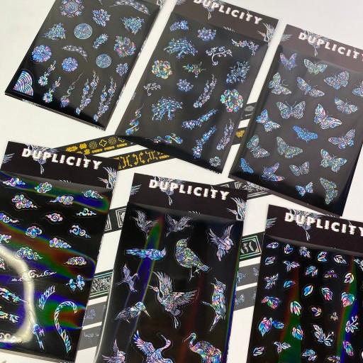 [빛나는녹 프로젝트]홀로그램 전통 자개스티커 6종 a6