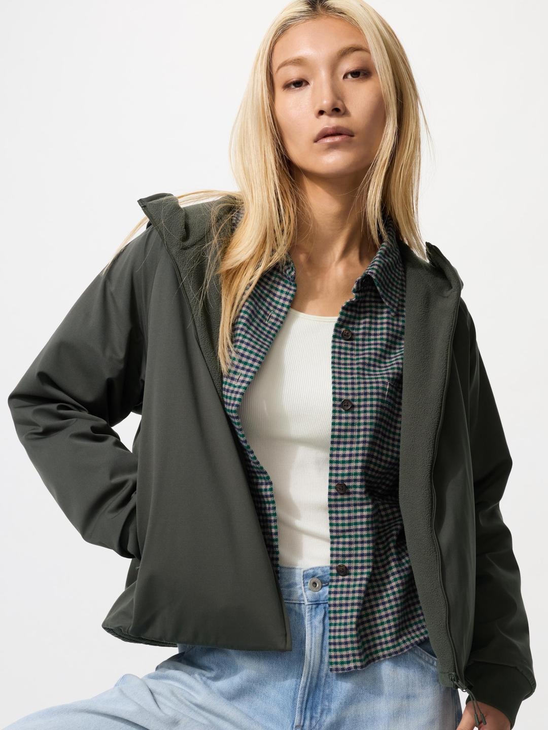 윈드블럭후리스리버서블풀집후디