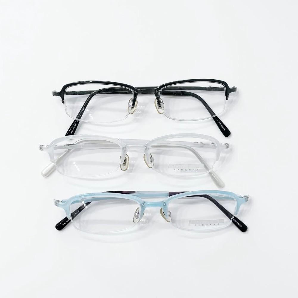 NOBLESSE horn half rimless glasses
