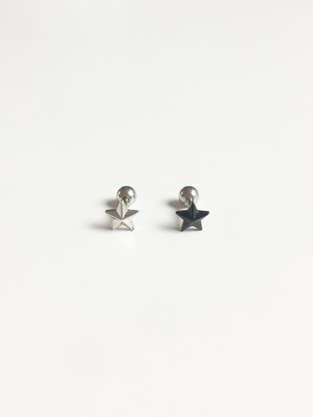 [SURGICAL] cube star piercing (2color)