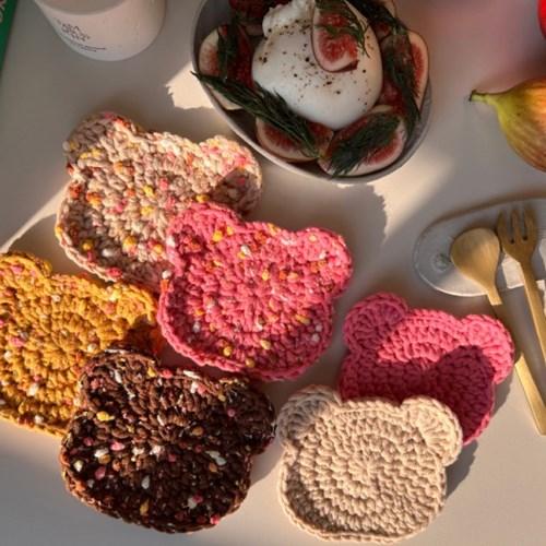 이렇게 귀여워도 되나요 곰돌이 코스터 만들기