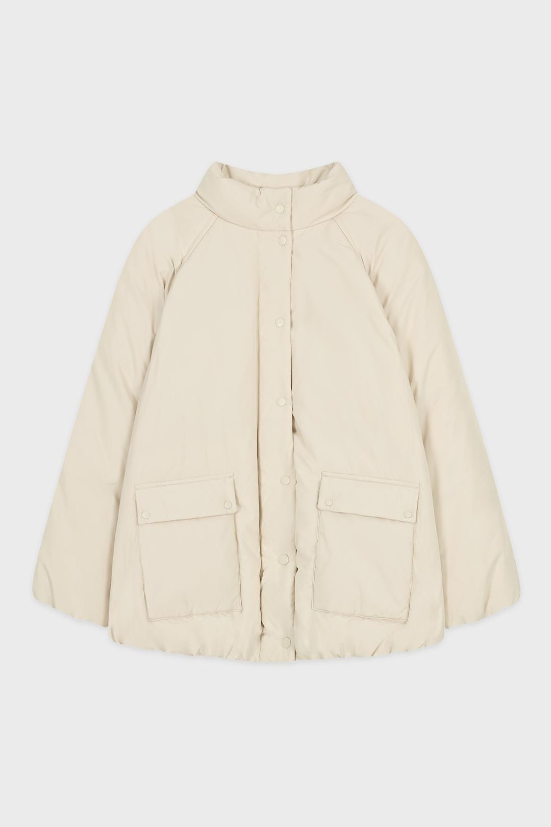 Raglan Half Down Jacket (Ivory)
