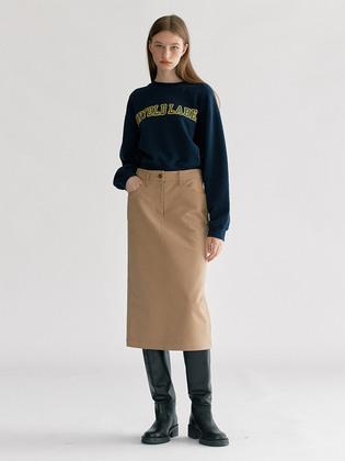 PREP TWILL MID SKIRT_BEIGE [U2F0S20272]