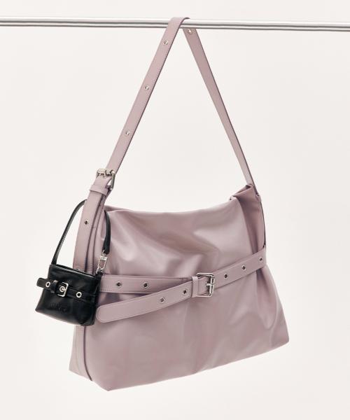 [SET] 버클 호보 숄더 크로스백 _ 라벤더
