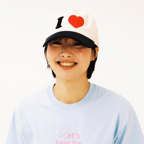I LOVE WEBHOUSE CAP - Cream/Navy <<4/5 배송출고예정>>