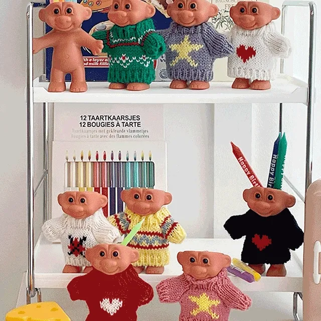 1+1 트롤 인형 홀더 귀여운인테리어소품 라이터케이스 친구선물