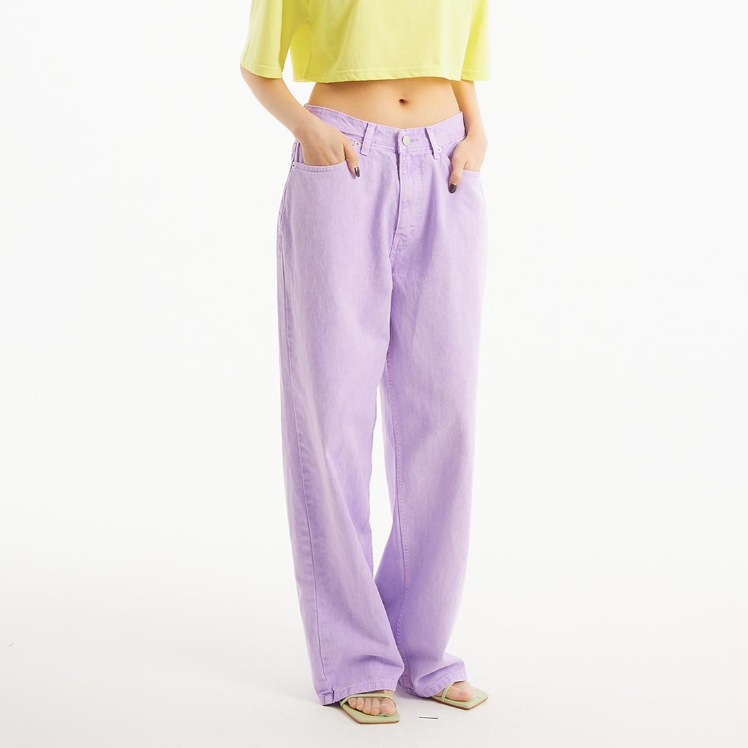 [언노운플라넷]UP-404 와이드 다잉팬츠 퍼플