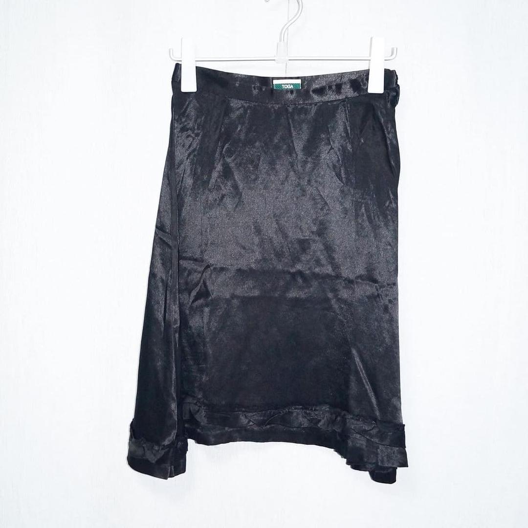 Toga silk black skirt   | 후루츠패밀리