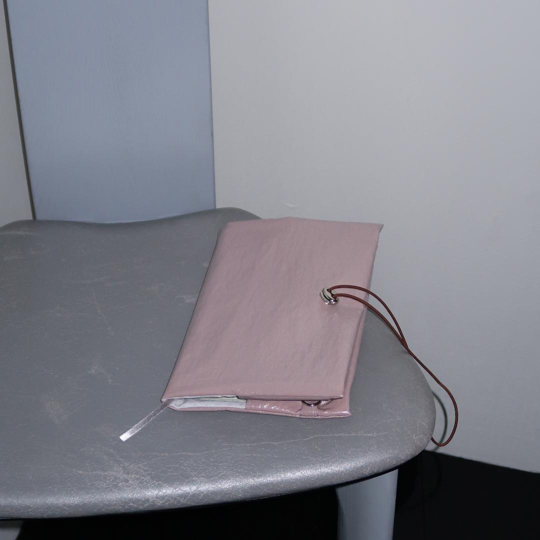 Glossy Book Cover - Mute Pink (Handmade)