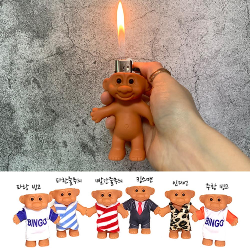 트롤라이터 쓸데없는선물 특이한라이터 인형 케이스
