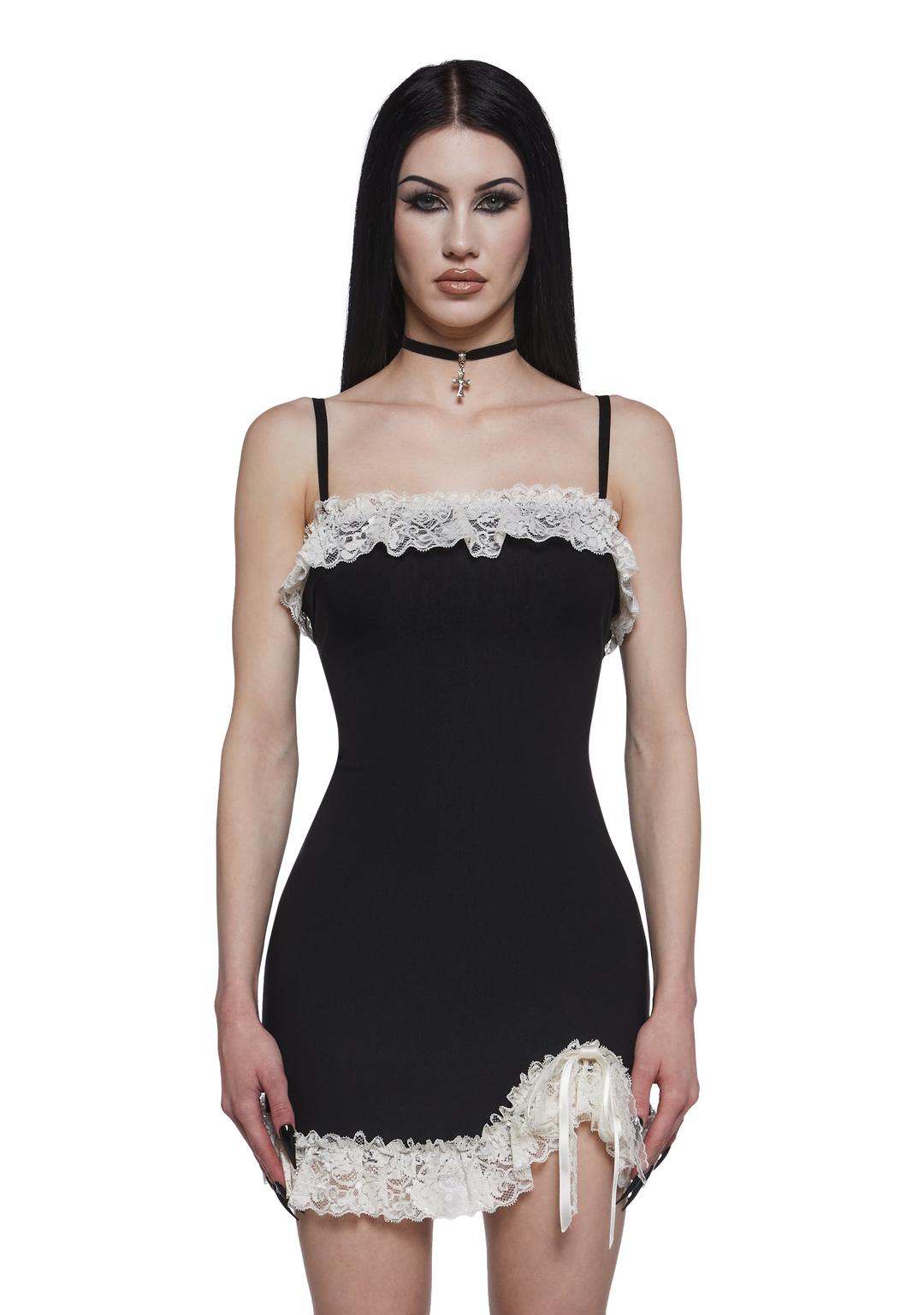 Sinister Sweet Mini Dress - BLACK / XX-SMALL