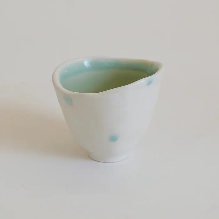 [Gift 패키지]Leaf cup, blue dot 물컵 찻잔