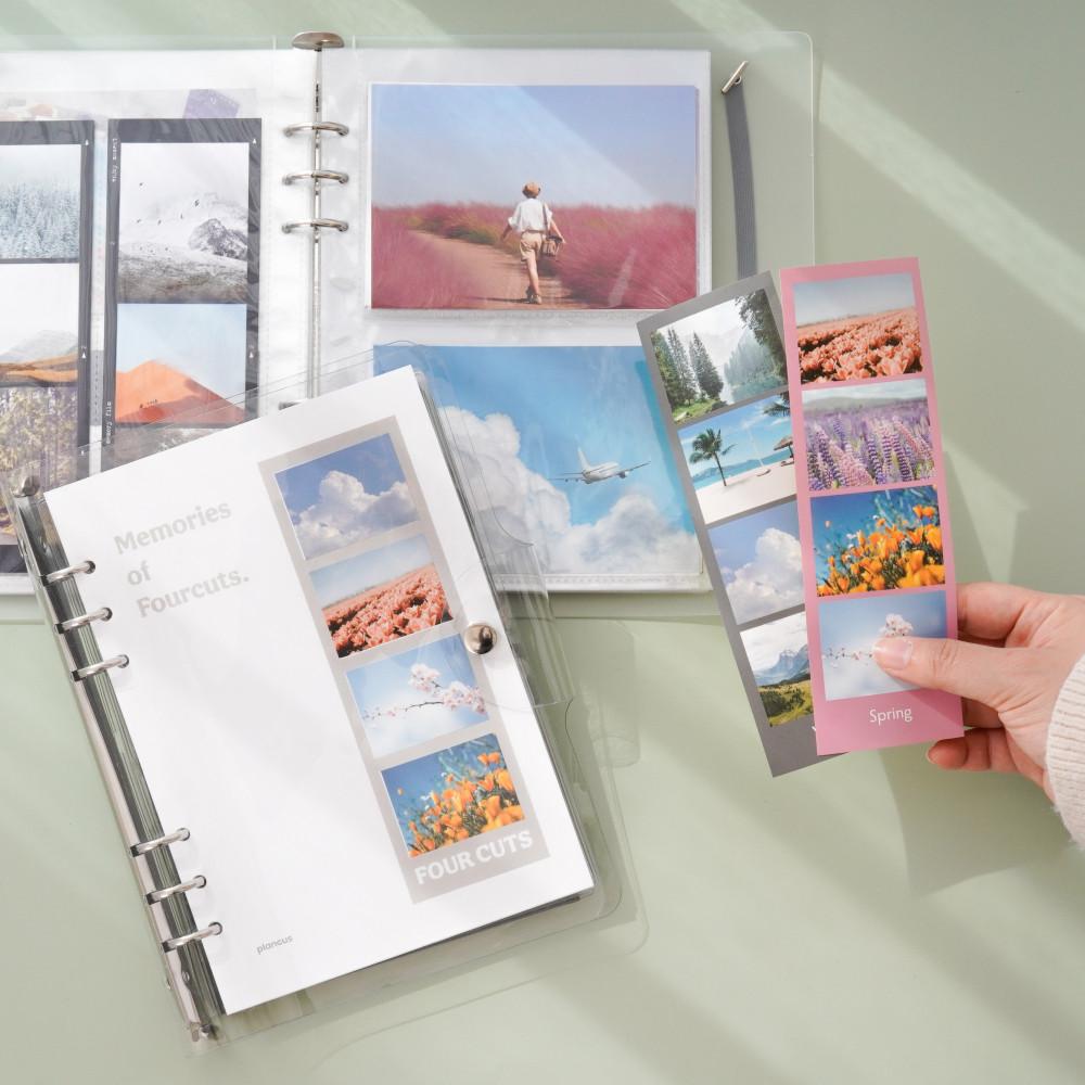 [스티커 증정] 포토인생 네컷앨범 포카 바인더 대용량 스티커북 하루필름 초음파