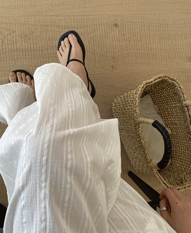 보야지 자가드 밴딩 팬츠 (2color)