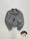 Lo High Neck Knit zip-up