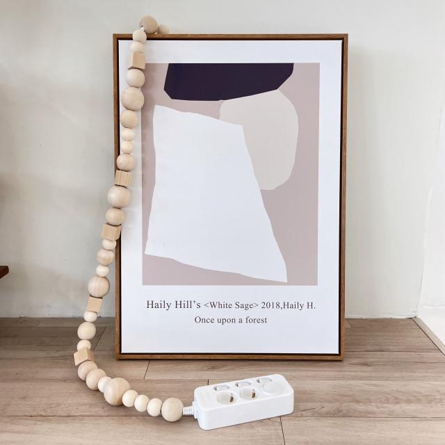 [오하이홈] 우드볼 멀티탭 디자인 인테리어 콘센트