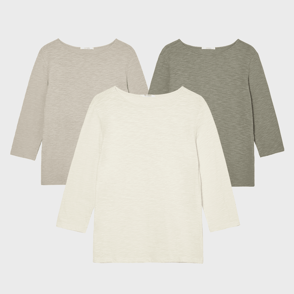 NATURAL DYEING 3/4 SLEEVE SHIRT MAATHAI_ 3 COLOR