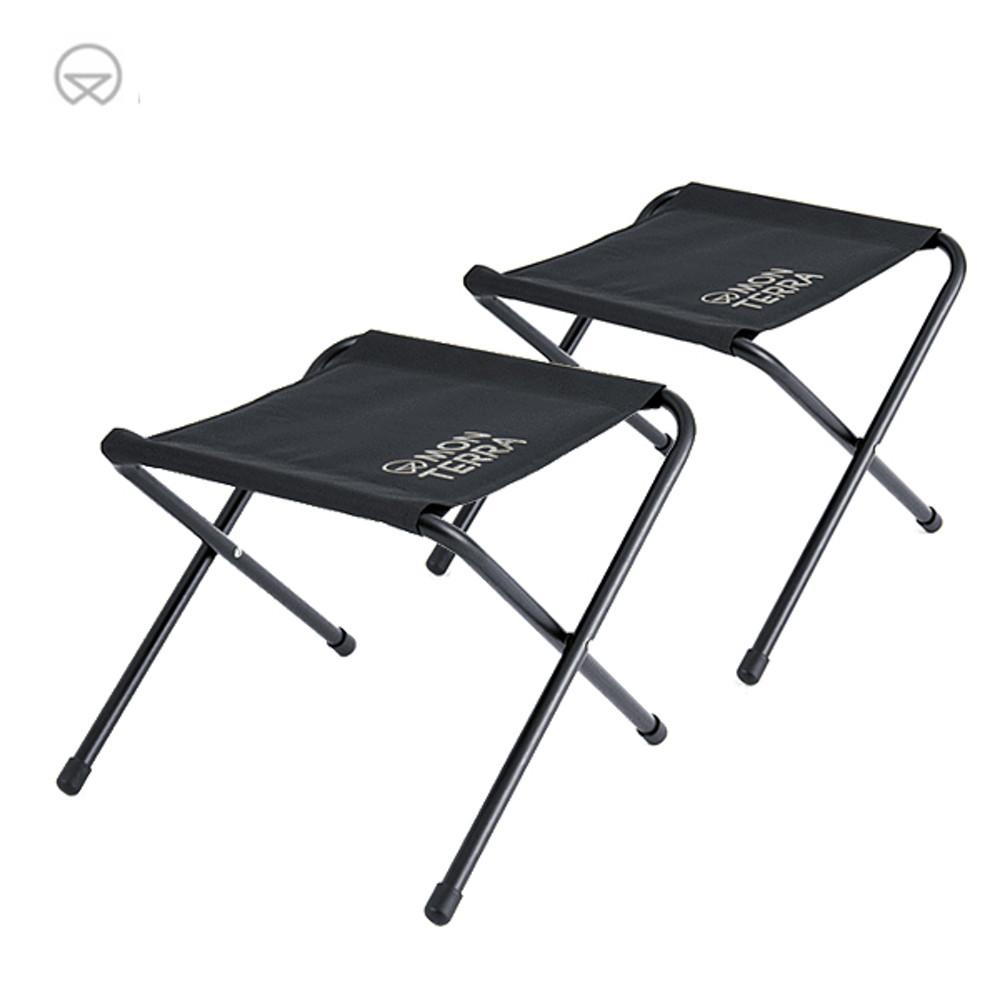 몬테라 와이드 BBQ체어 2개 1세트 뉴블랙