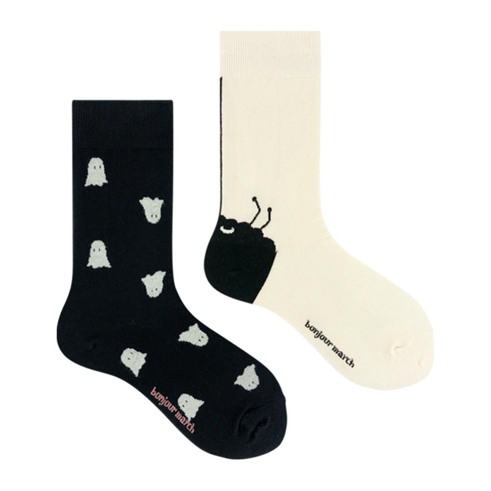 봉주르마치 양말 할로윈양말 할로윈 할로윈선물 패션양말 디자인양말 Casper socks
