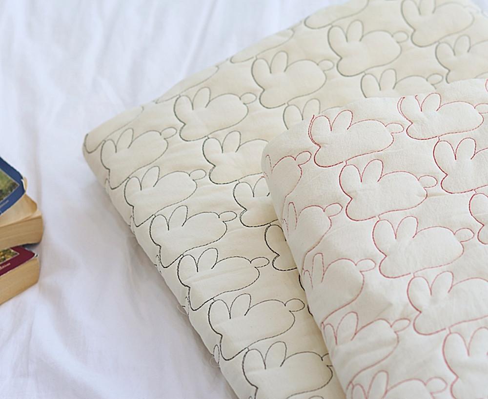 대폭 바이오워싱 면누빔 3온스 러블리 토끼누빔 2컬러