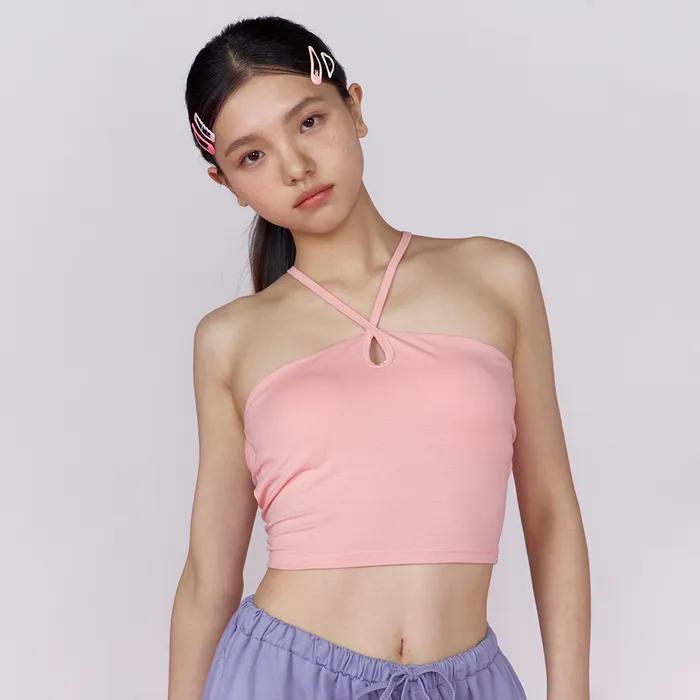 Grinch point top (Pale Pink)