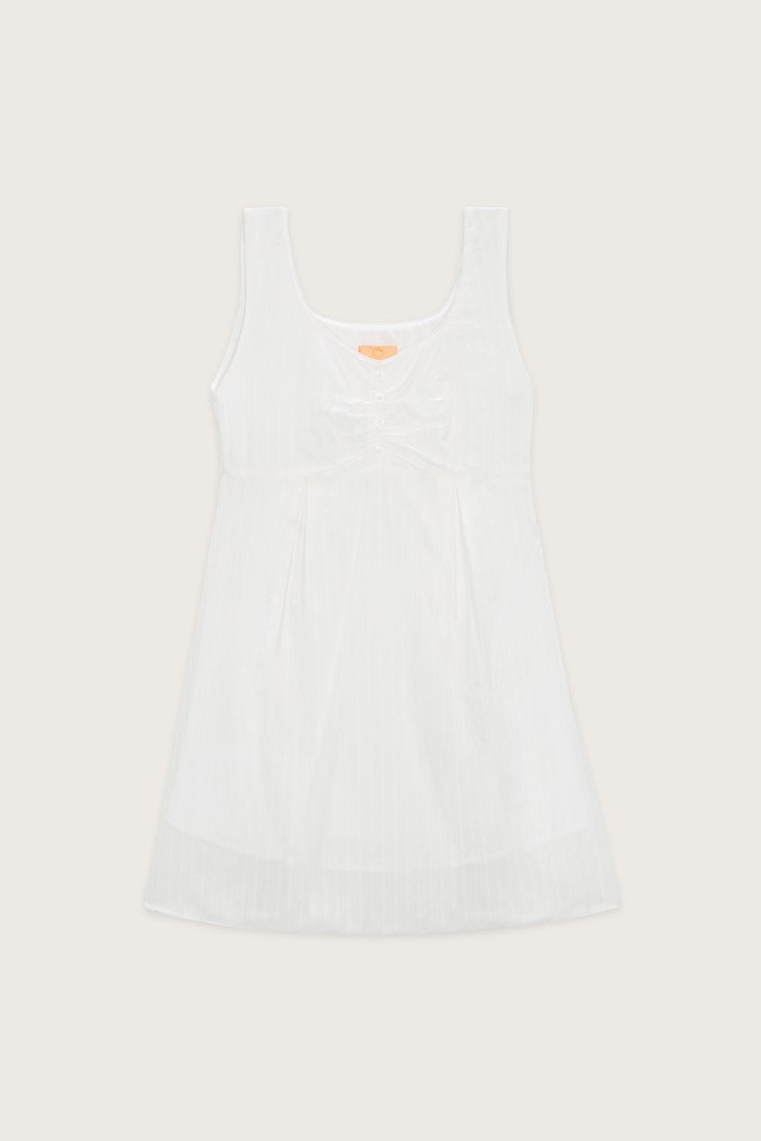 LACE SLEEVELESS DRESS (WHITE)