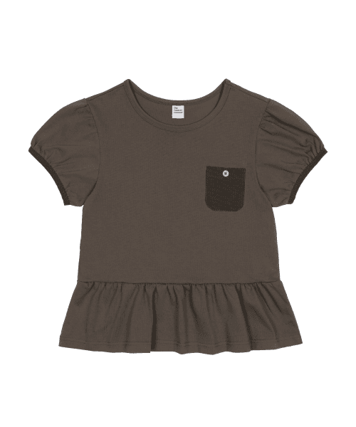 TCM button mini pocket T (brown)