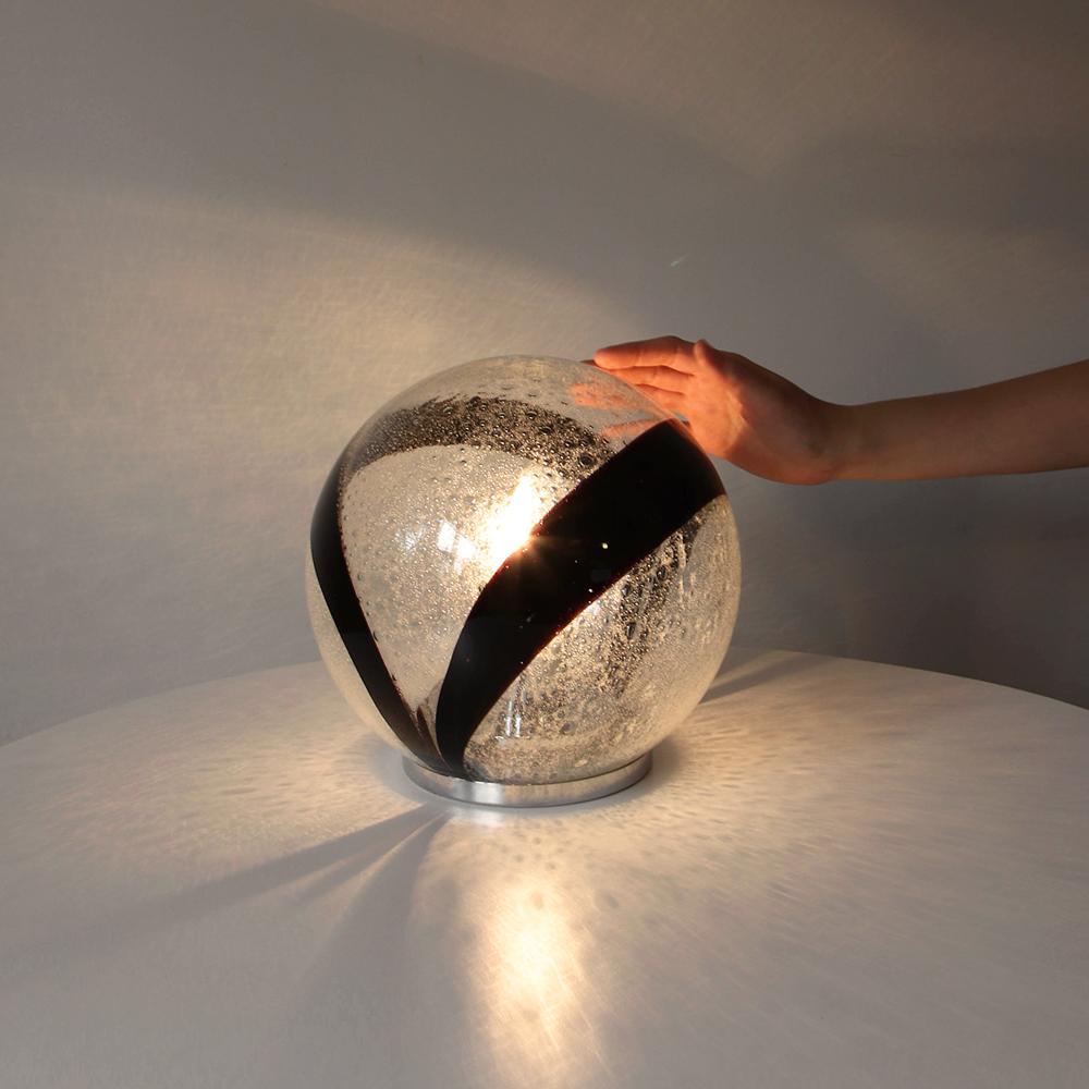 1980s Murano Hand-Blown Glass Table Lamp